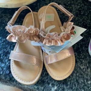 Cat and jack gold sandals toddler